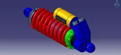 3D Printable Model Of A Shock Absorber