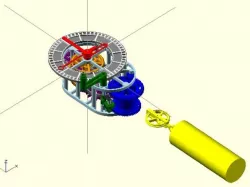 3D printed mechanical Clock with Anchor Escapement