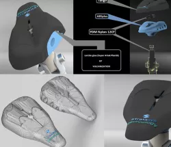3D printed special bike seat.