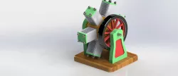 6 Cylinder Radial Engine
