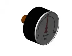 Air Pressure Gauge ¼NPT-2in Face 300psi Rear Mount
