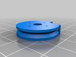 Alt servo pulley for InMoov hand servos.