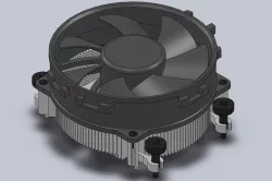 AMD Wraith Stealth REV:D NO SHROUD 47 mm clearance