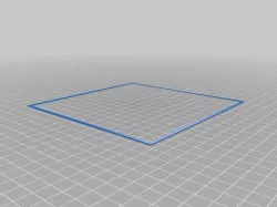 Bed leveling test print