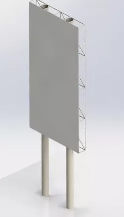 Billboard Model with Analysis Structure (ANSYS)