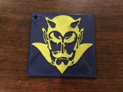 Blue Devil Keychain