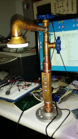 Copper Steampunk Lamp