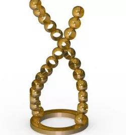 DNA helix pen holder/ Stiftehalter
