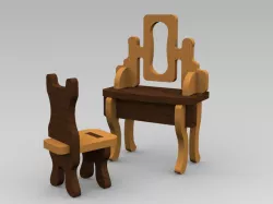 Doll house dressing table
