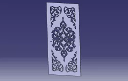 Door Plate designed for CNC plasma cutting