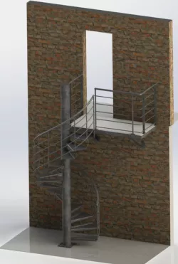 Escalier et palier