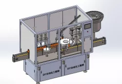 Filling and capping machine