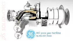 GE MS 3002 gas turbine
