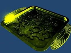GOLDEN COFFEE TRAY  DEA