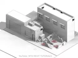 Old Ruined Buildings Scene In Revit