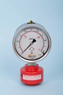 Prochem pressure Gauge 100mm dia with diaphragm seals