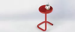Red Night Table