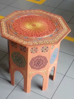 Sekizgen Sehpa-Hexagonal coffee table