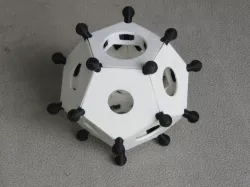Snap-together Roman Dodecahedron