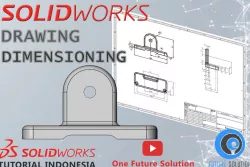 SolidWorks Tutorial Indonesia #066 - Drawing Dimensioning (Preview)