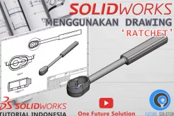 SolidWorks Tutorial Indonesia #072 - Menggunakan Drawing 'Ratchet' (Preview)