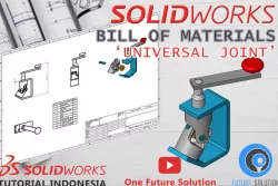 SolidWorks Tutorial Indonesia #075 - Bill of Materials 'Universal Joint' (Preview)
