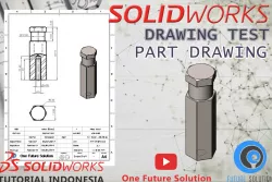 SolidWorks Tutorial Indonesia #079 - Part Drawing (Preview)