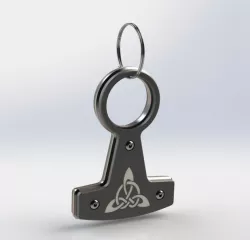 Thor hammer pendant and brass knuckles