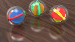 Toy Ball With Integrated Impeller