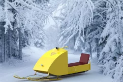 Vintage snowmobile Bombardier 1960