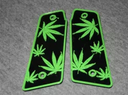 Weed Leaf - 45° Paintball Grips