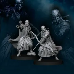 2x Armoured Wood Elf with Bow | Wood Elves | Fantasy
