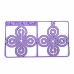 3d Printable Holiday Geometric Stocking Sprue STL – 3D Printable, Royalty-Free Holiday Ornament – Gift Card – Easy-to-Assemble Decoration