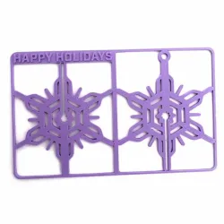 3d Printable STL Holiday Snow Stocking Sprue – 3D Printable Royalty-Free Holiday Ornament – Unique Gift Card – Easy-to-Assemble Holiday Decoration