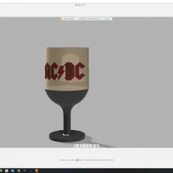 acdc glass (hell bells decor)