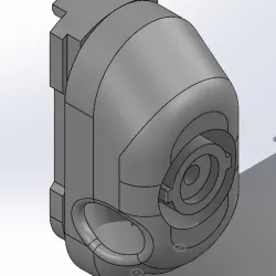 Airsoft M240L stock adapter