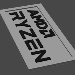 AMD RYZEN LOGO PLATE