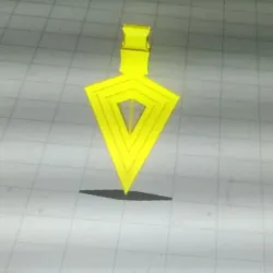 Arrowhead pendant or key ring
