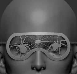 BDSM mask and paddles