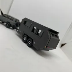 Bruder EXP6 trailer for Hot Wheels in 1/64