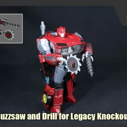 Buzzsaw and Drill for Transformers Legacy Knockout