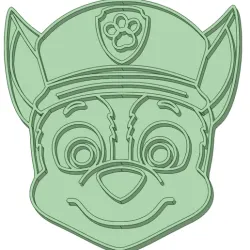 Chase face front cookie cutter