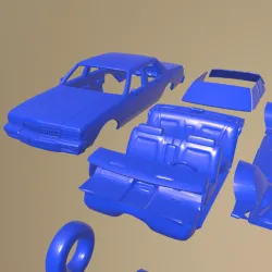 Chevrolet Caprice 1987 Printable Car In Separate Parts