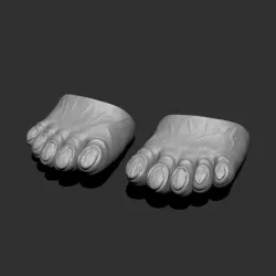 Chewbacca Toes Feet cosplay