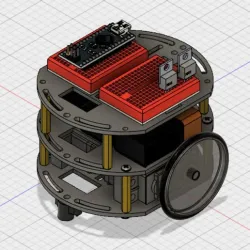 Circular Robotics Chassis (Three-Layer)