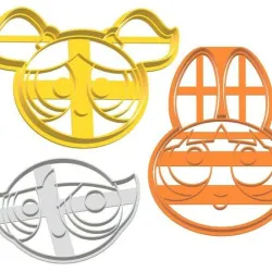 cortante cookie cutter 10cm chicas super poderosas fondant galletita powerpuff girls