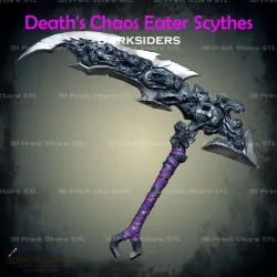 Death Chaos Fang Scythe From Darksiders - Fan Art 3D print model