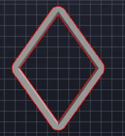 Diamond Shape Cookie Cutter