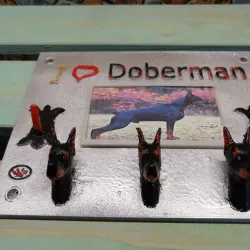 Doberman coat hook