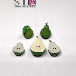 doll house diorama pears